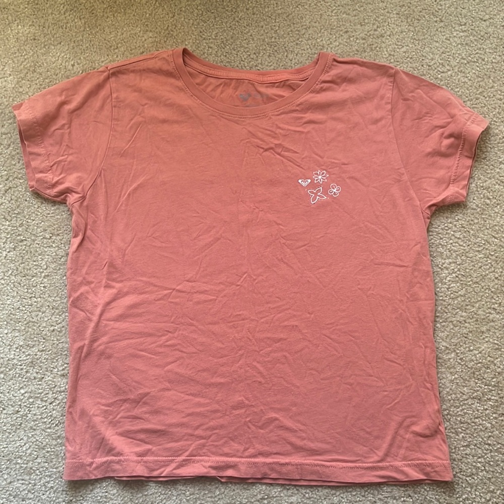 Roxy salmon pink t-shirt. Size medium. Super soft!